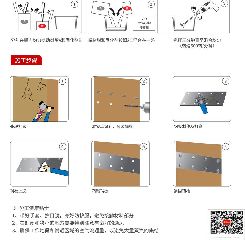 包钢富平粘钢加固施工过程